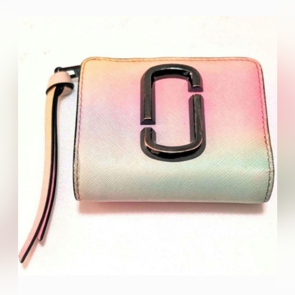 Marc Jacobs Ombre Pink and Green Wallet